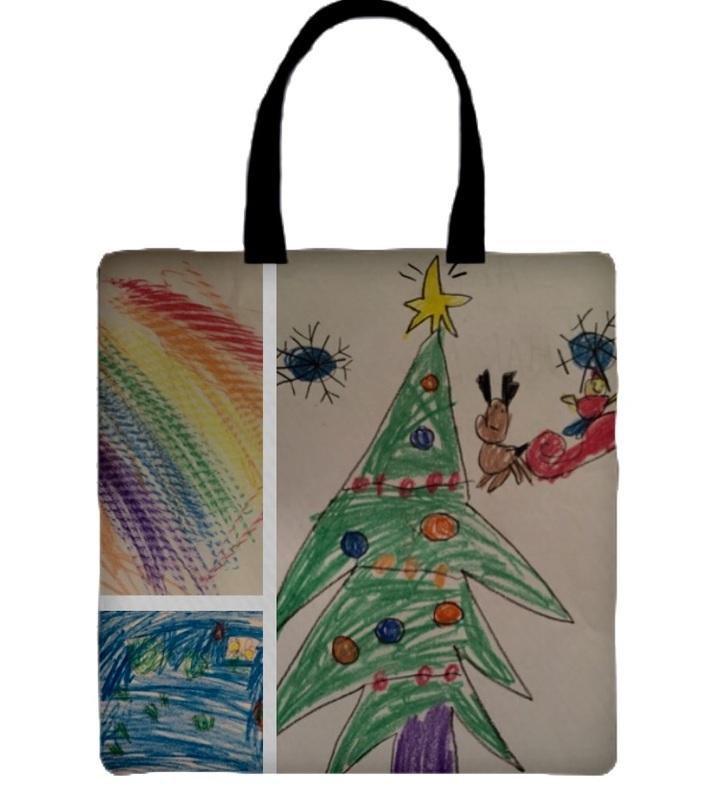 Christmas Handmade Custom Cartoon Eco Canvas Bag Children′ S Hand